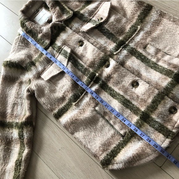 American Eagle Outfitters Plaid Wool Blend Shacket - Picture 11 of 11